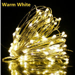 Copper Wire Light Button Battery Box Led Copper Wire Lighting Chain Indoor Decorative Light Small String Holiday Christmas Lights Hot