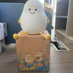 LED Pear Fruit Night Light USB Rechargeable Dimming Touch Silicone Table Lamp Bedroom Bedside Decoration Couple Gift Boby Light